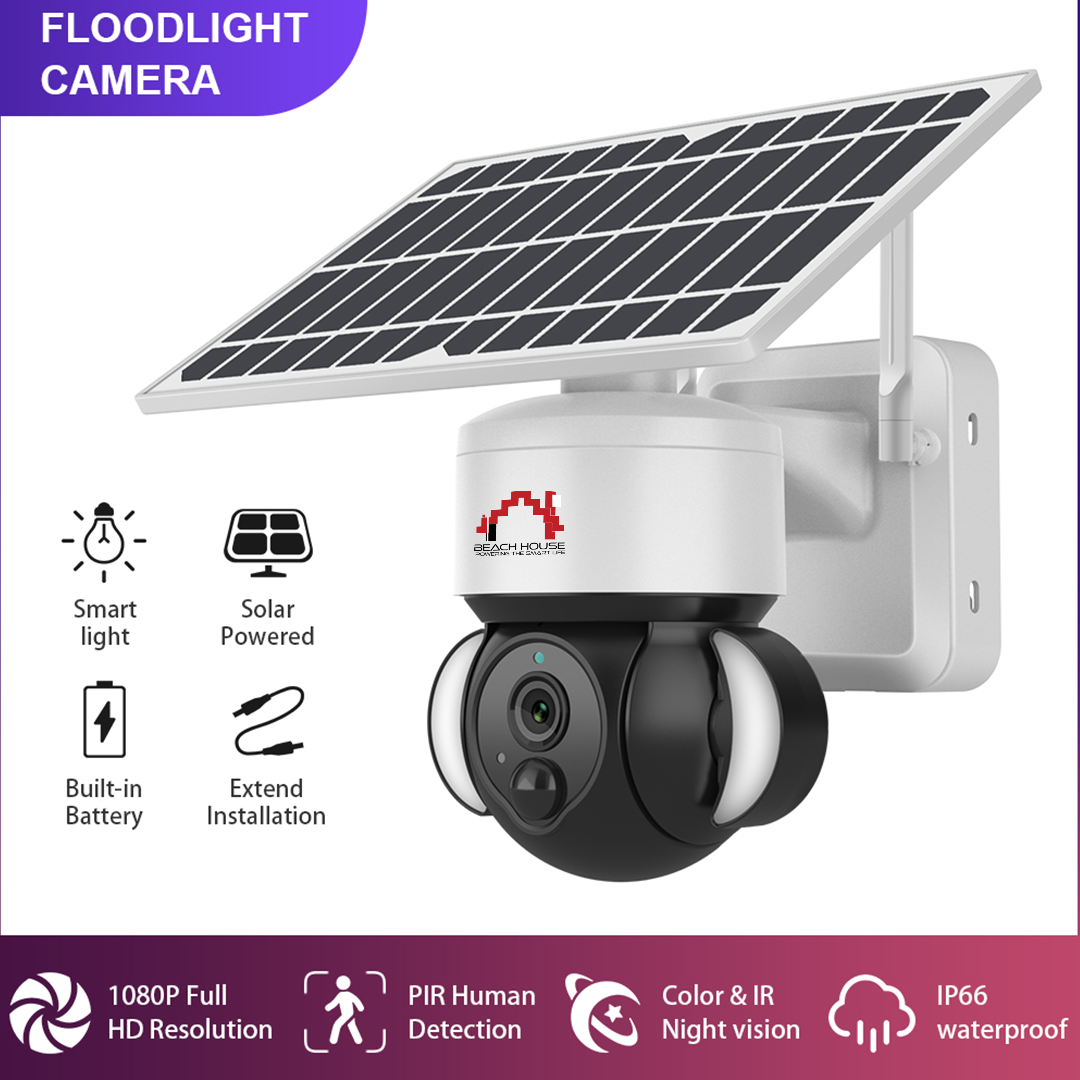 Beach House Smart Solar WIFI PTZ Security Camera