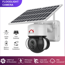 Load image into Gallery viewer, Beach House Smart Solar WIFI PTZ Security Camera
