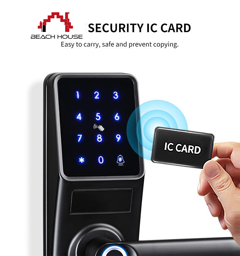 Smart Wi-Fi Door Lock - Keyless Entry Door Lock with Touchscreen Keypad