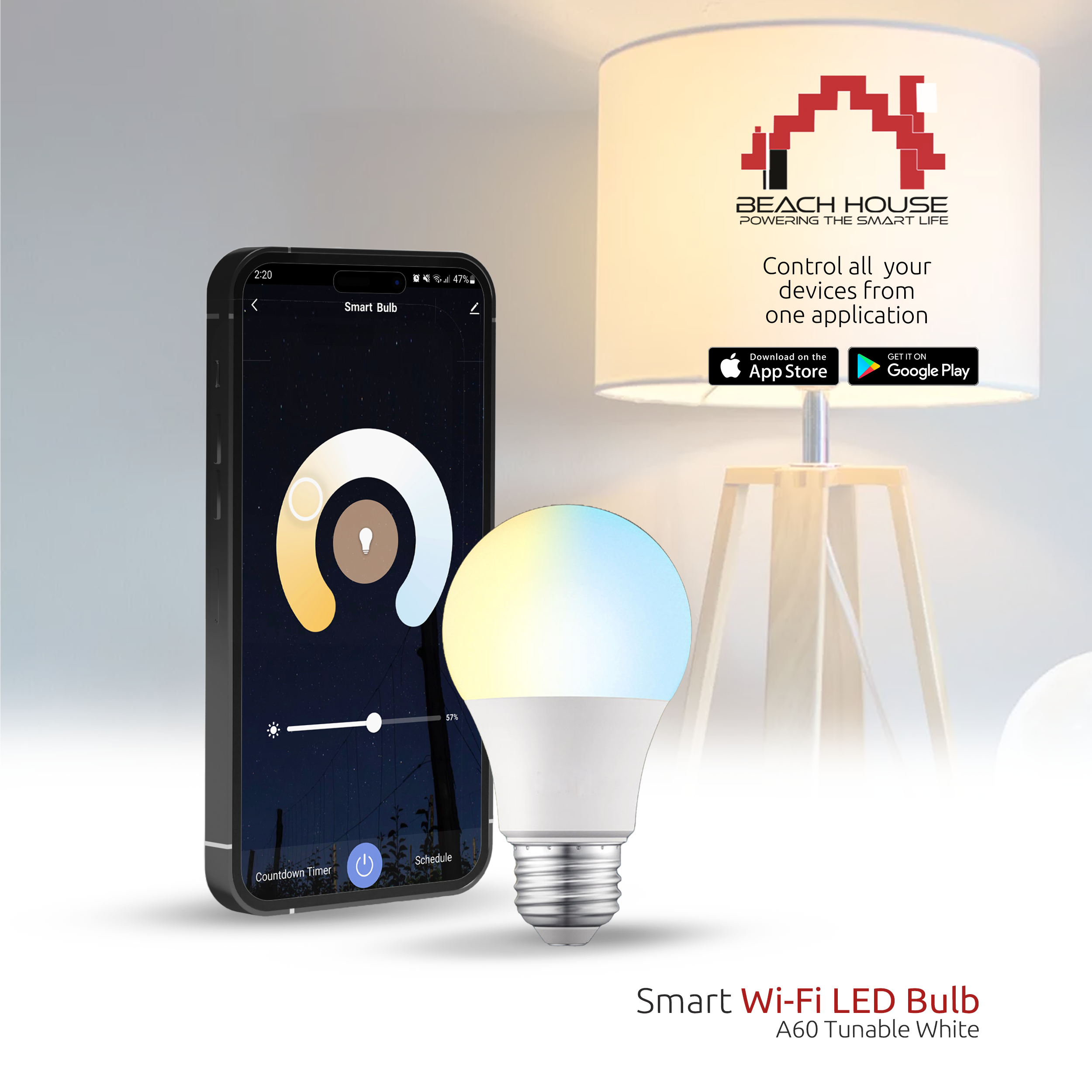 Smart Wi-Fi LED 110V - A19 White