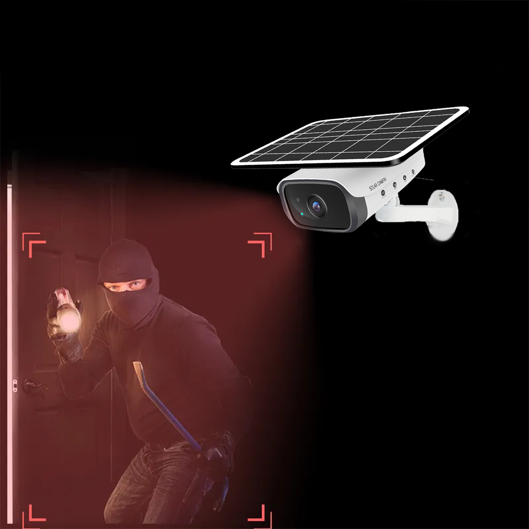 Solar Powered Outdoor Security 1080p FHD Camera