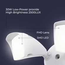 Load image into Gallery viewer, 1080p HD WiFi Surveillance Floodlight Camera
